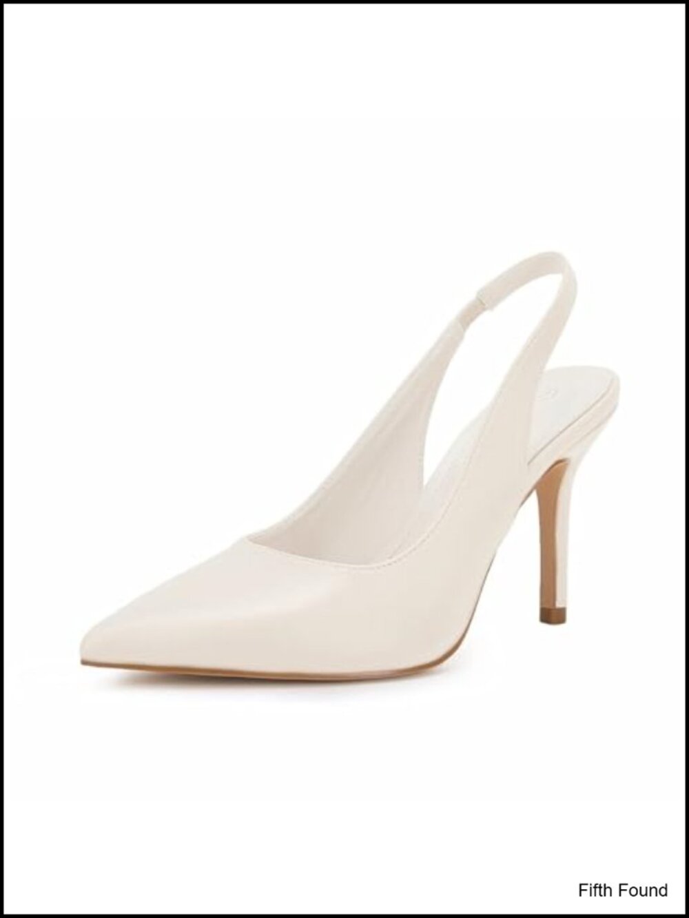 Womens Slingback High Heels Pointed Toe Slip On Dress Shoes